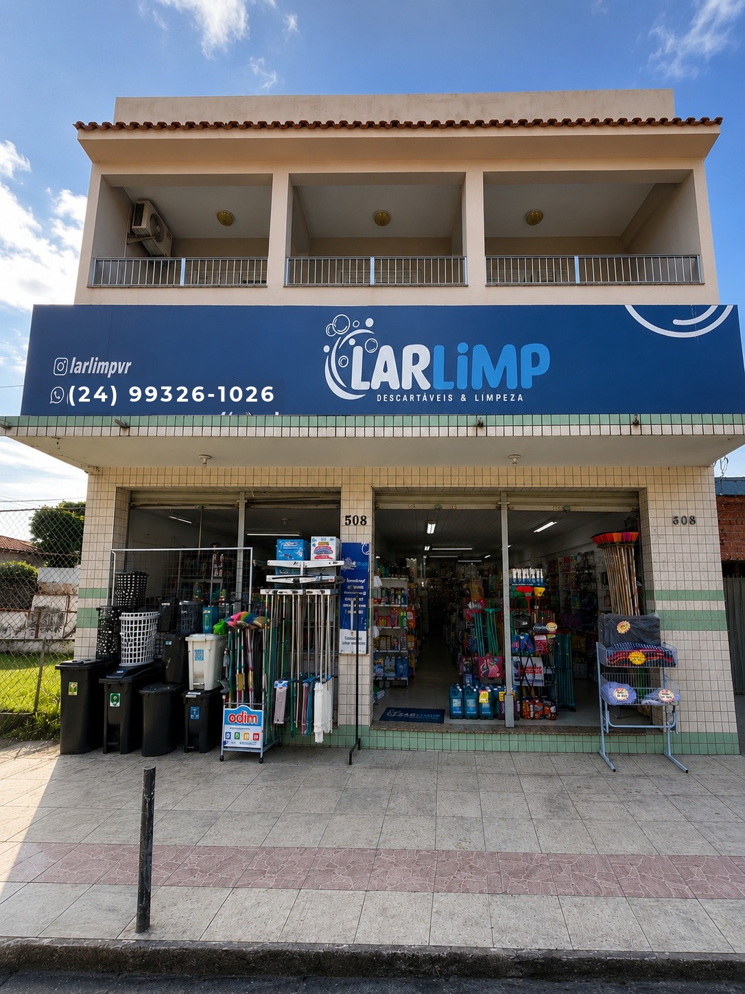 Fachada da Loja Lar Limp